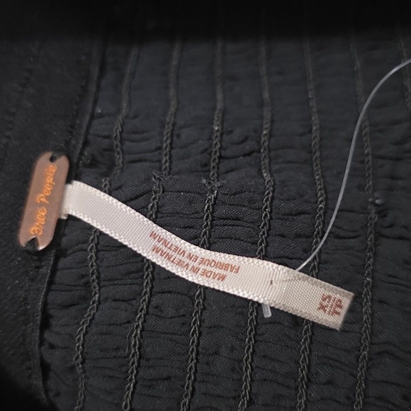 Free People Only You Tutu Mini Skirt Glitter Sparkle Black Silver Sz XS - Picture 8 of 10